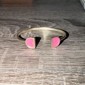 Kendra Scott Gold Bracelet with Pink Accents